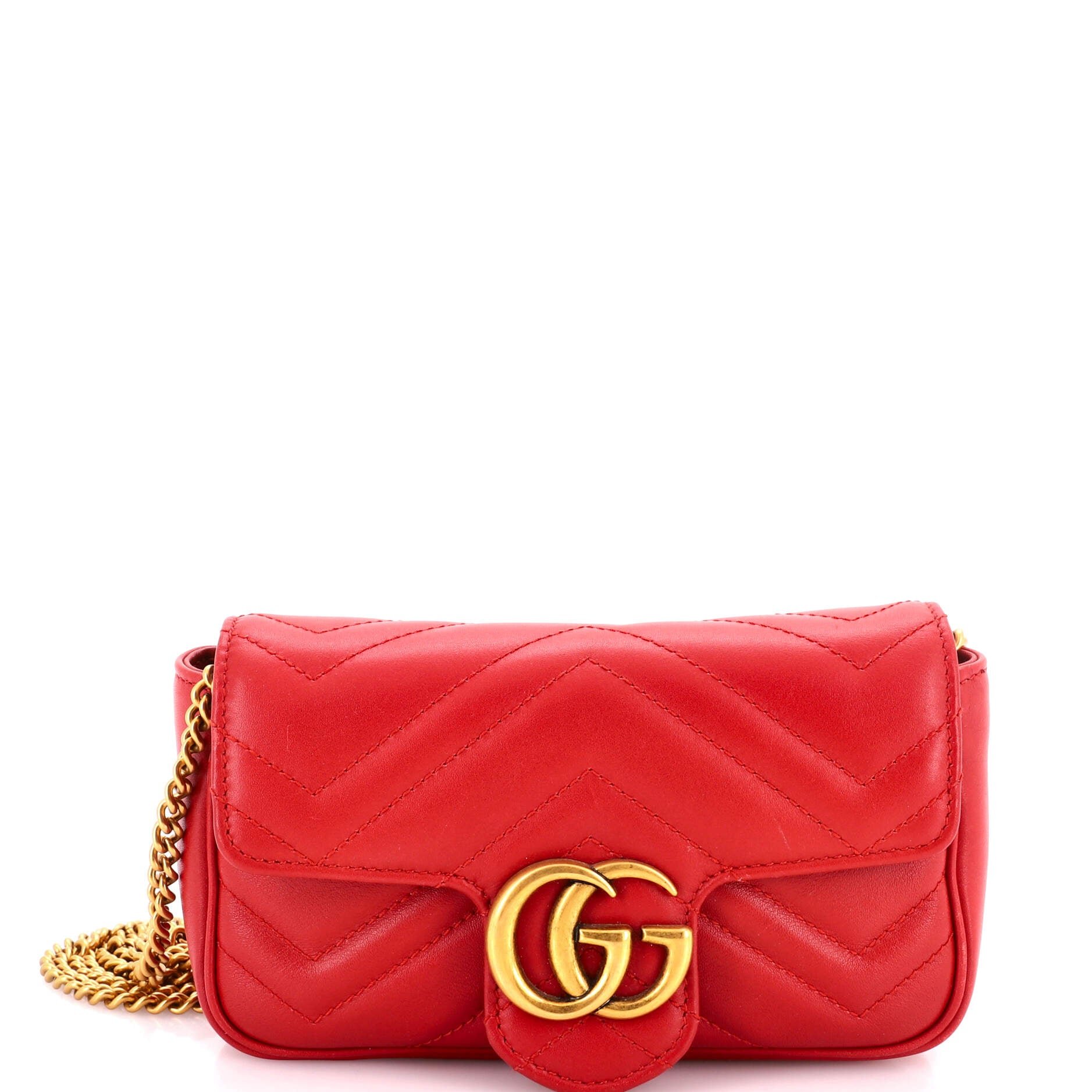 GG Marmont Flap Bag Matelasse Leather Super Mini