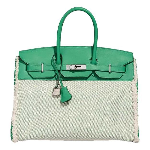 Hermes Birkin Fray Fray leather handbag