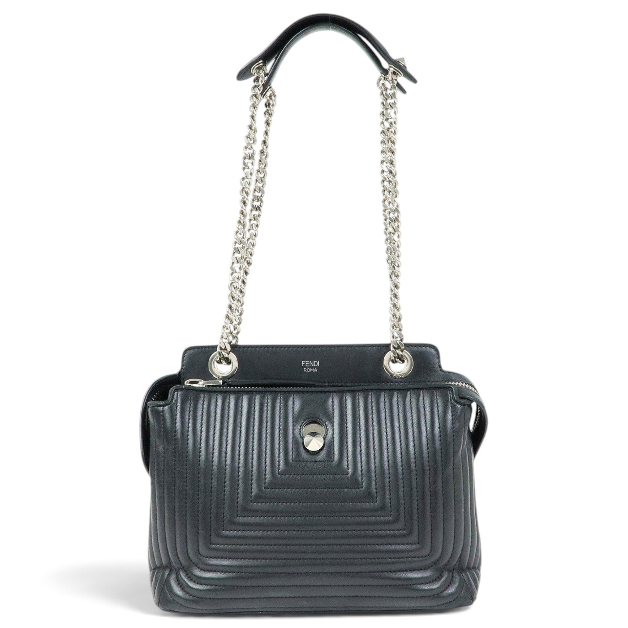Dot Com leather handbag