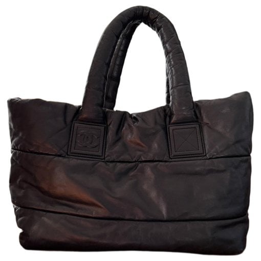 Cocoon leather tote
