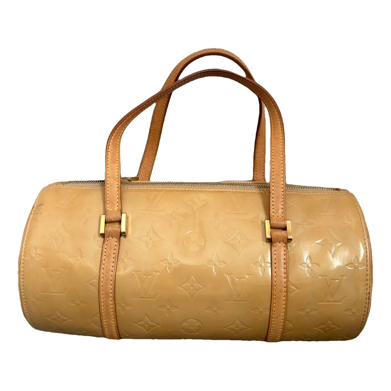 Papillon patent leather handbag