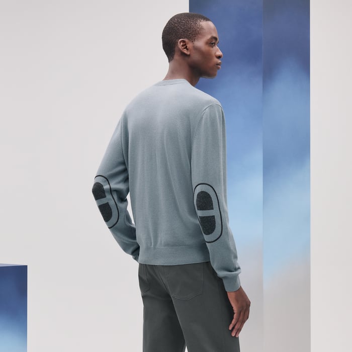 Eucalyptus Cashmere "Maillon Chaine d'Ancre" Crewneck Sweater