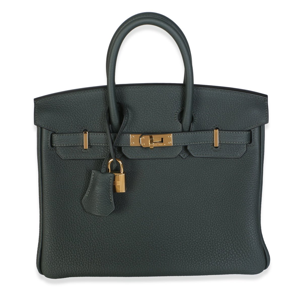 Vert Fonce Togo Birkin 25 GHW