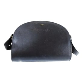 APC Demi-lune leather handbag