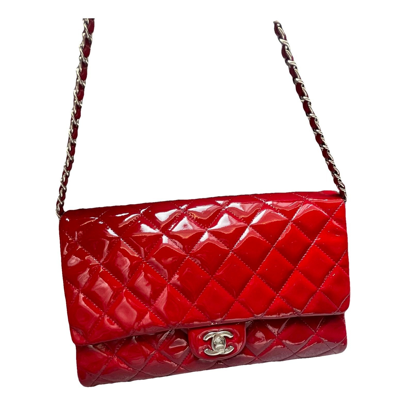 Wallet On Chain Timeless/Classique patent leather crossbody bag