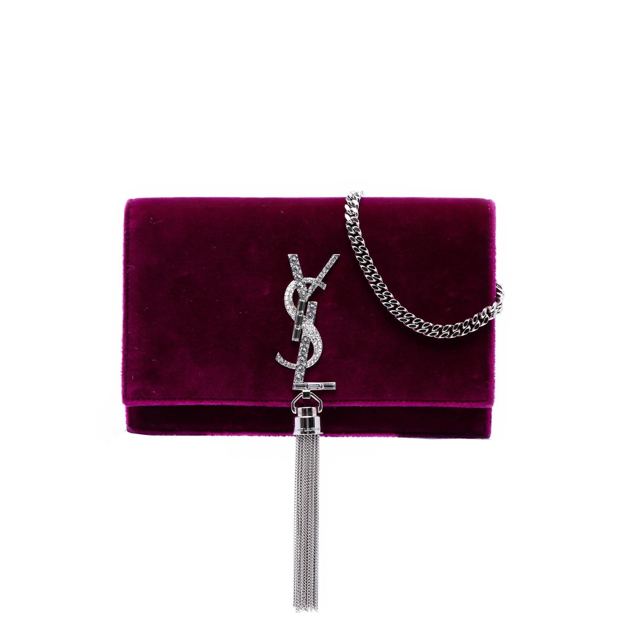 Kate monogramme velvet handbag