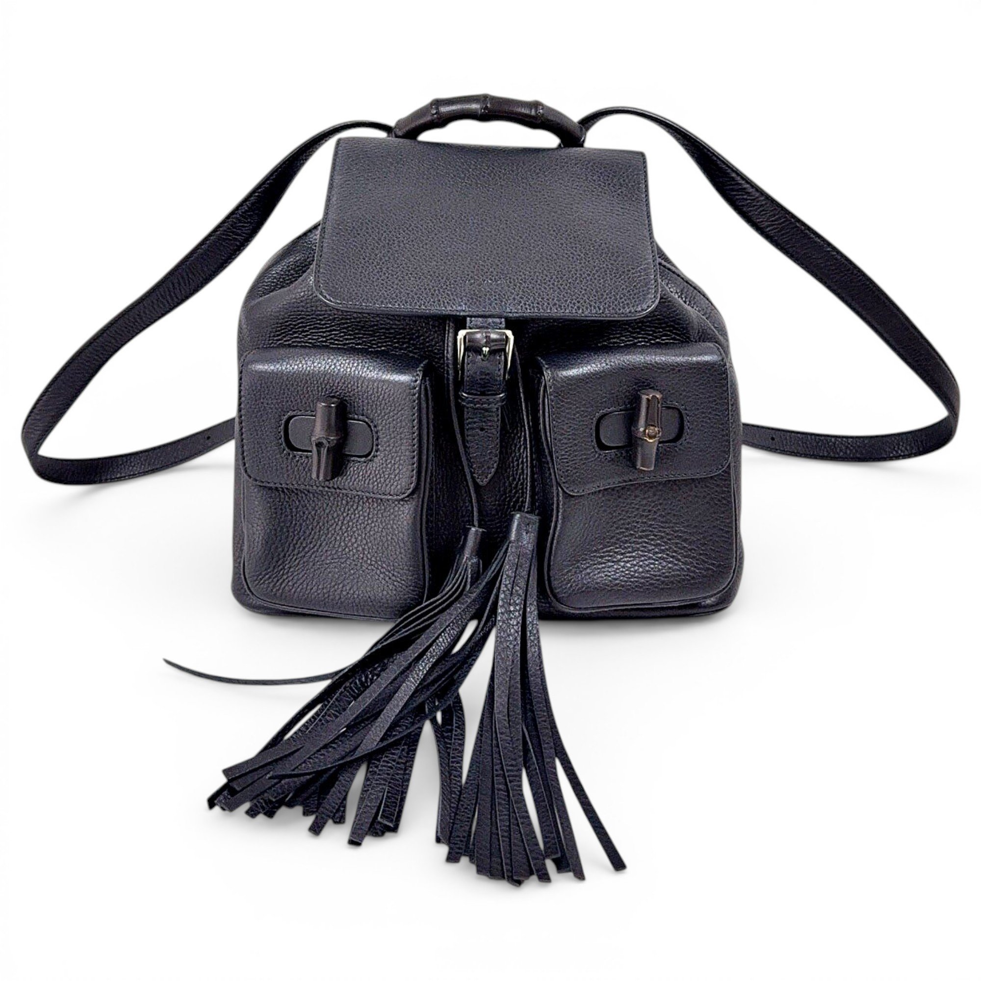 Leather backpack