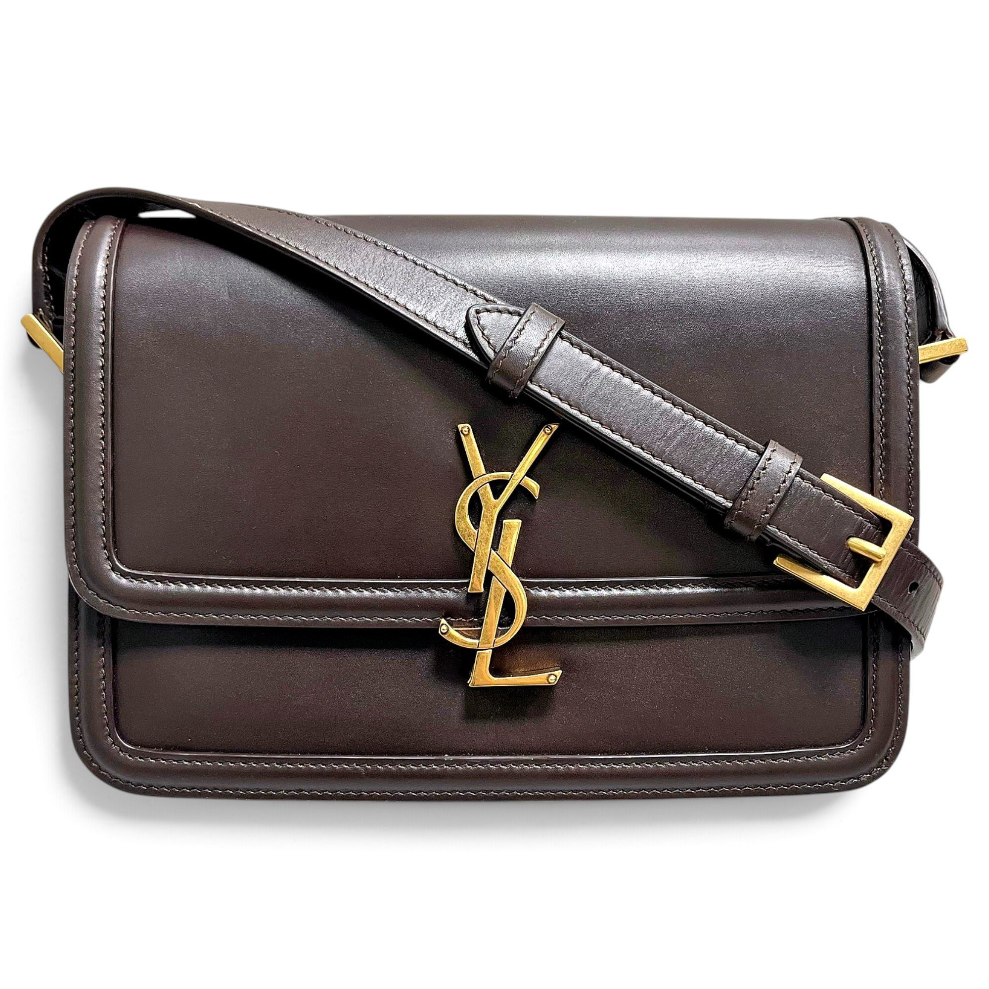 Solférino leather handbag