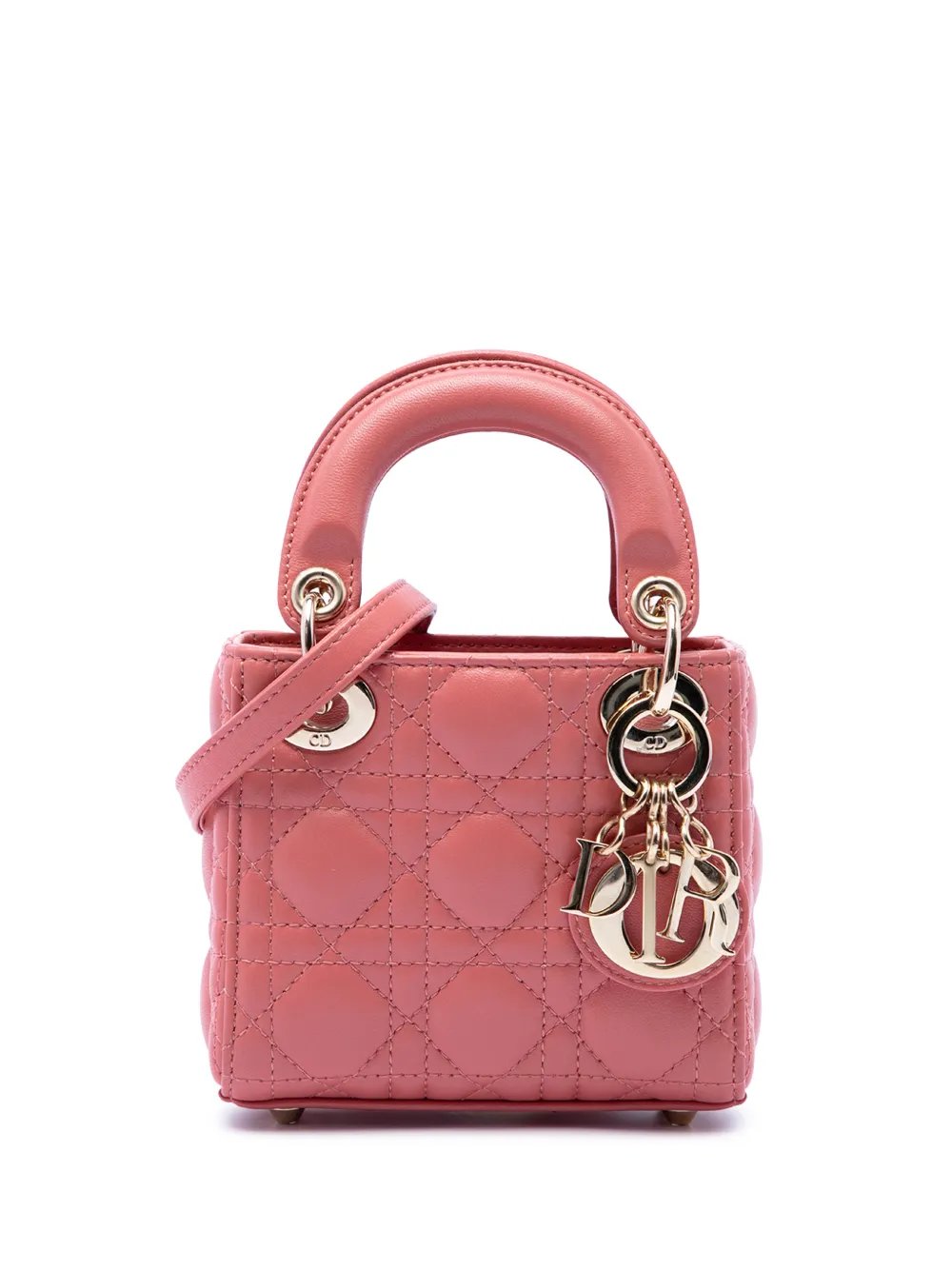 2022 Micro Lambskin Cannage Lady Dior satchel