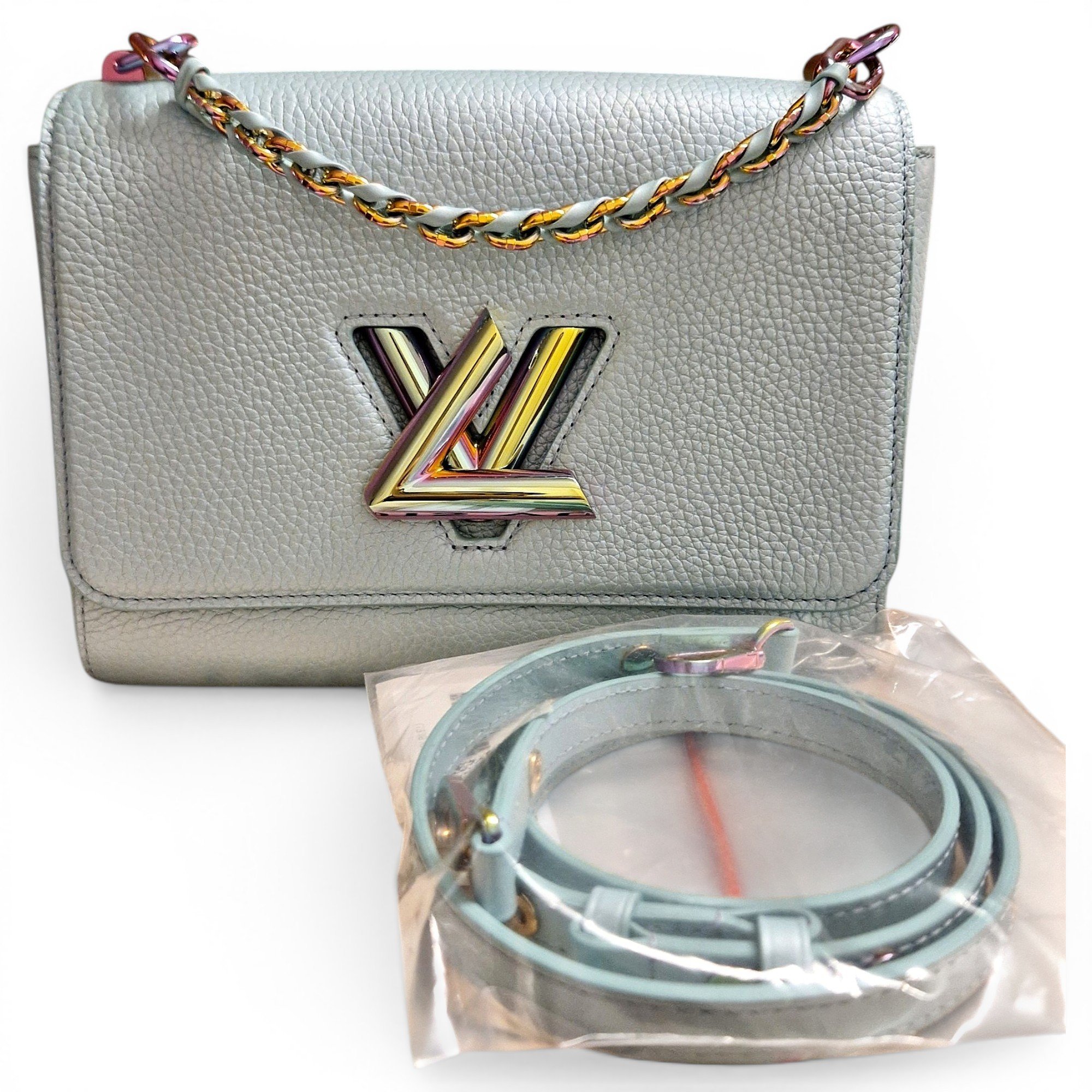 Twist leather crossbody bag