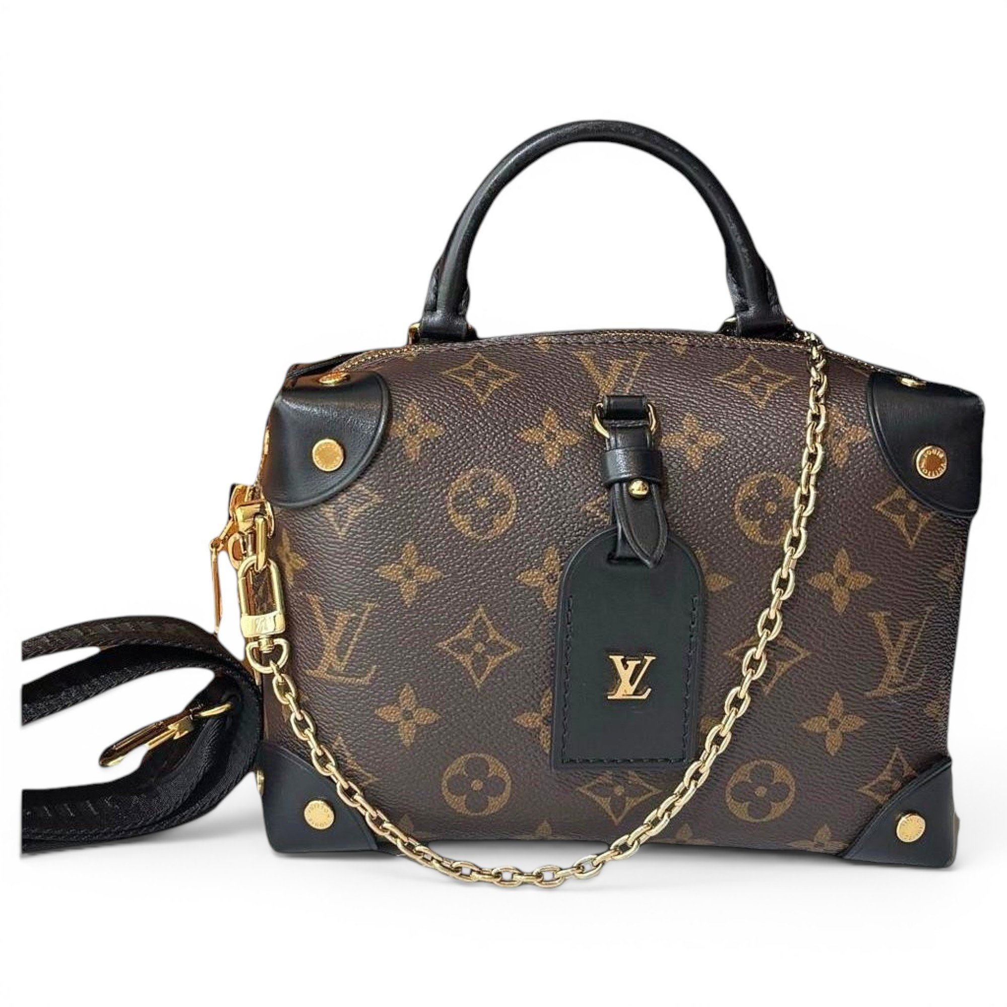 Petite Malle Souple leather handbag
