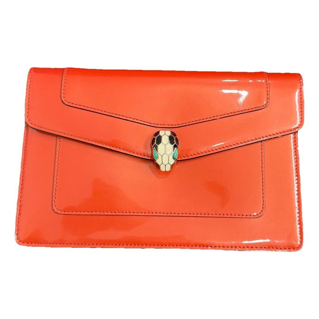 Serpenti leather handbag