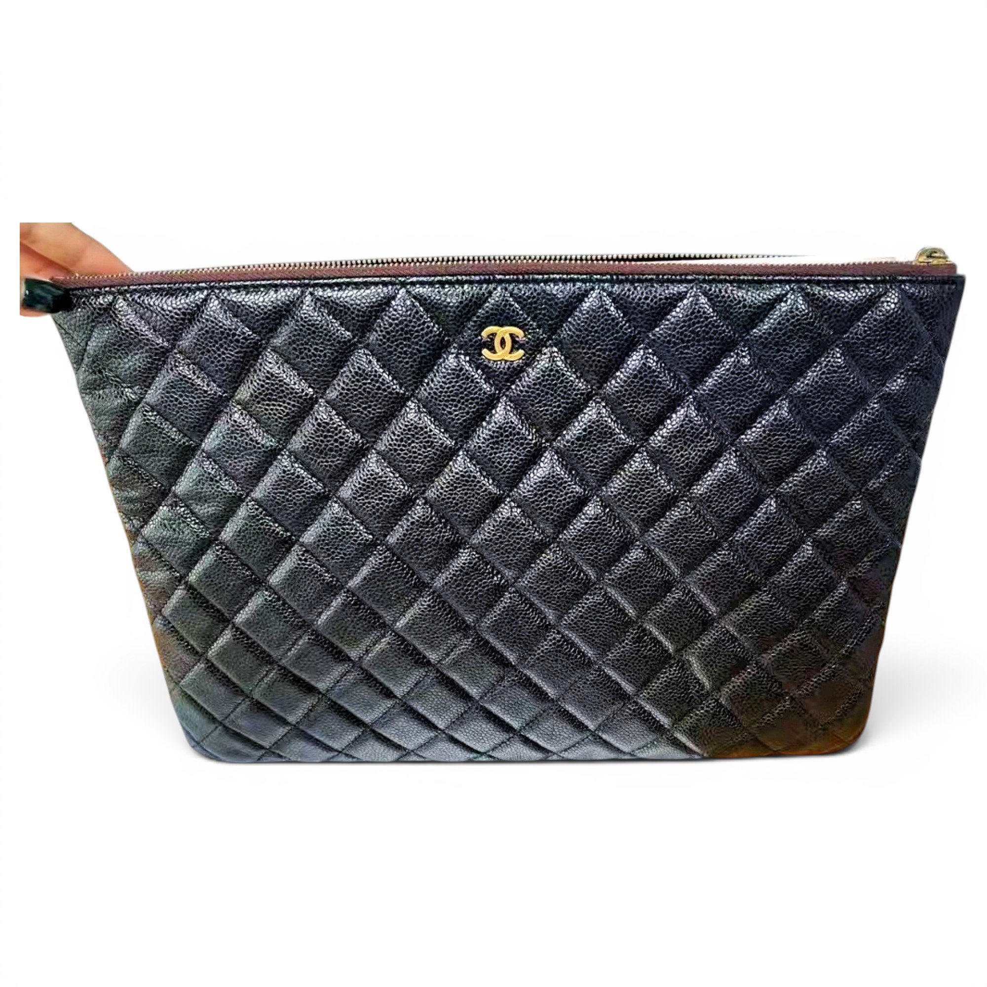 Timeless/Classique leather clutch bag