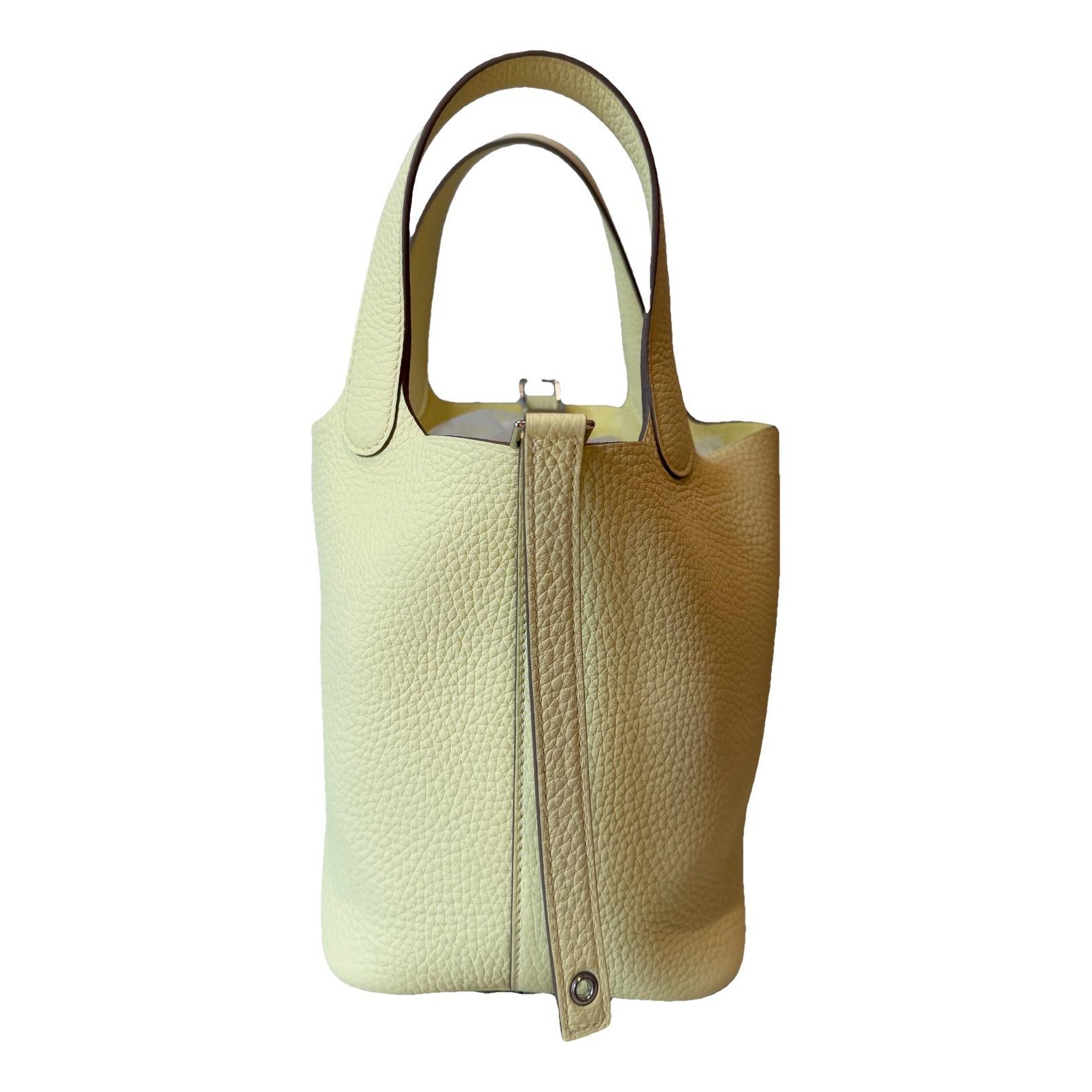 Picotin leather tote