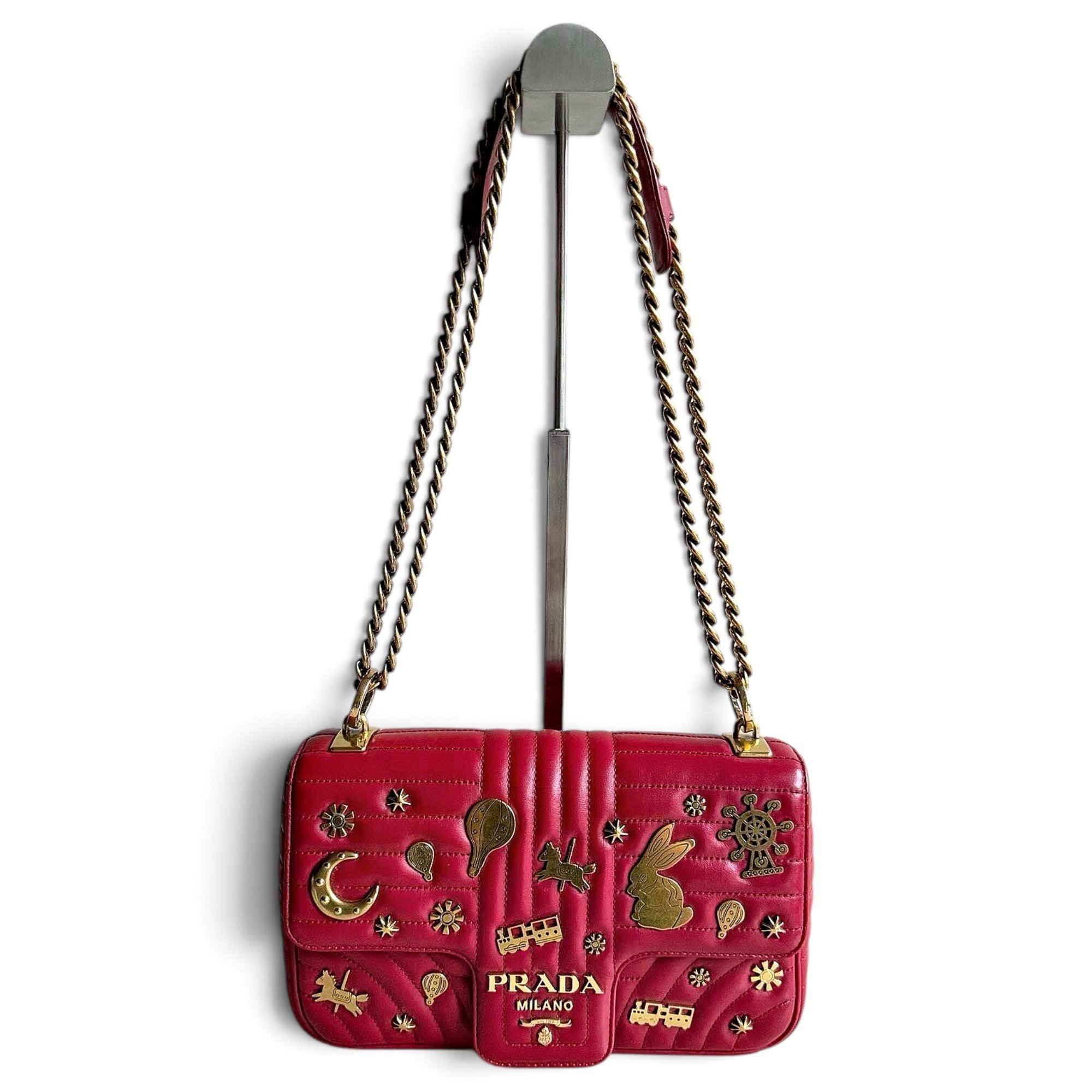Diagramme leather handbag