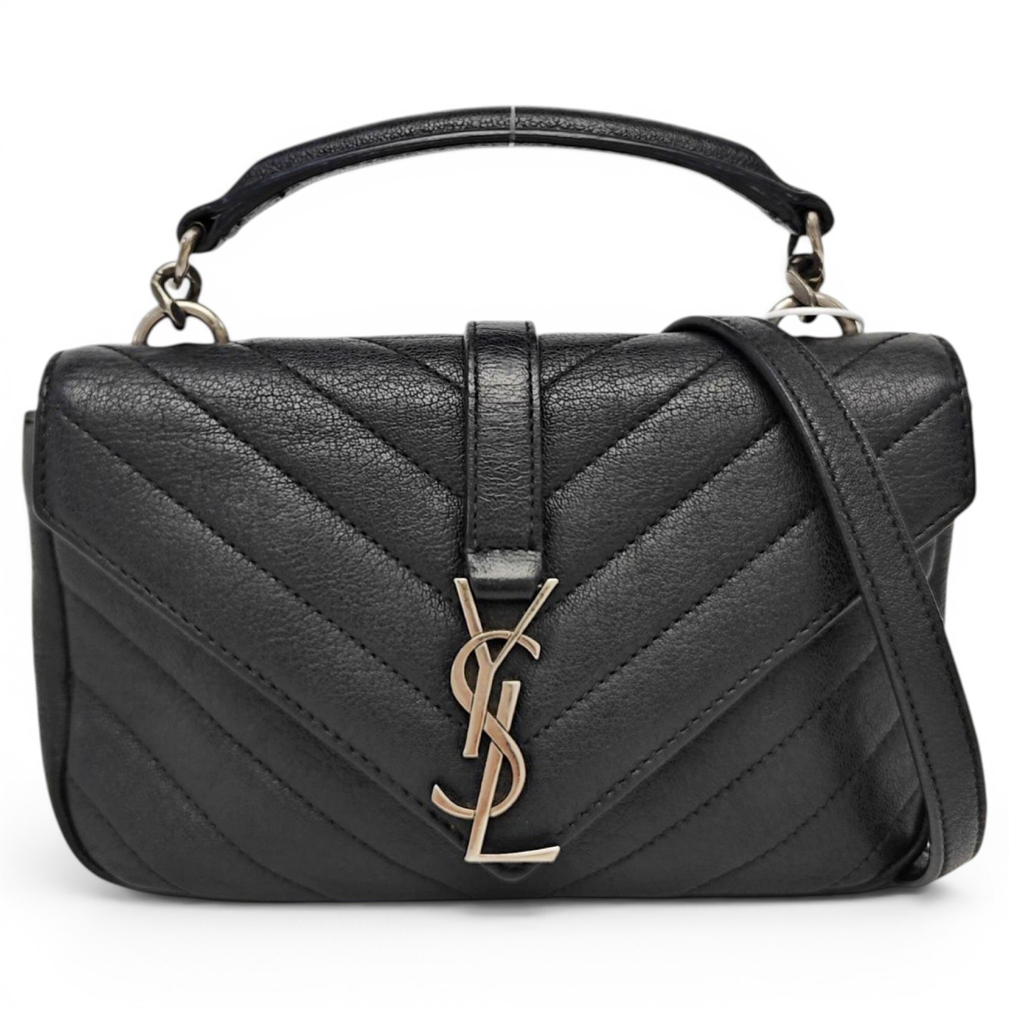 Collége monogramme leather handbag