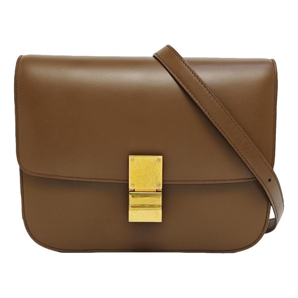 Classic leather crossbody bag