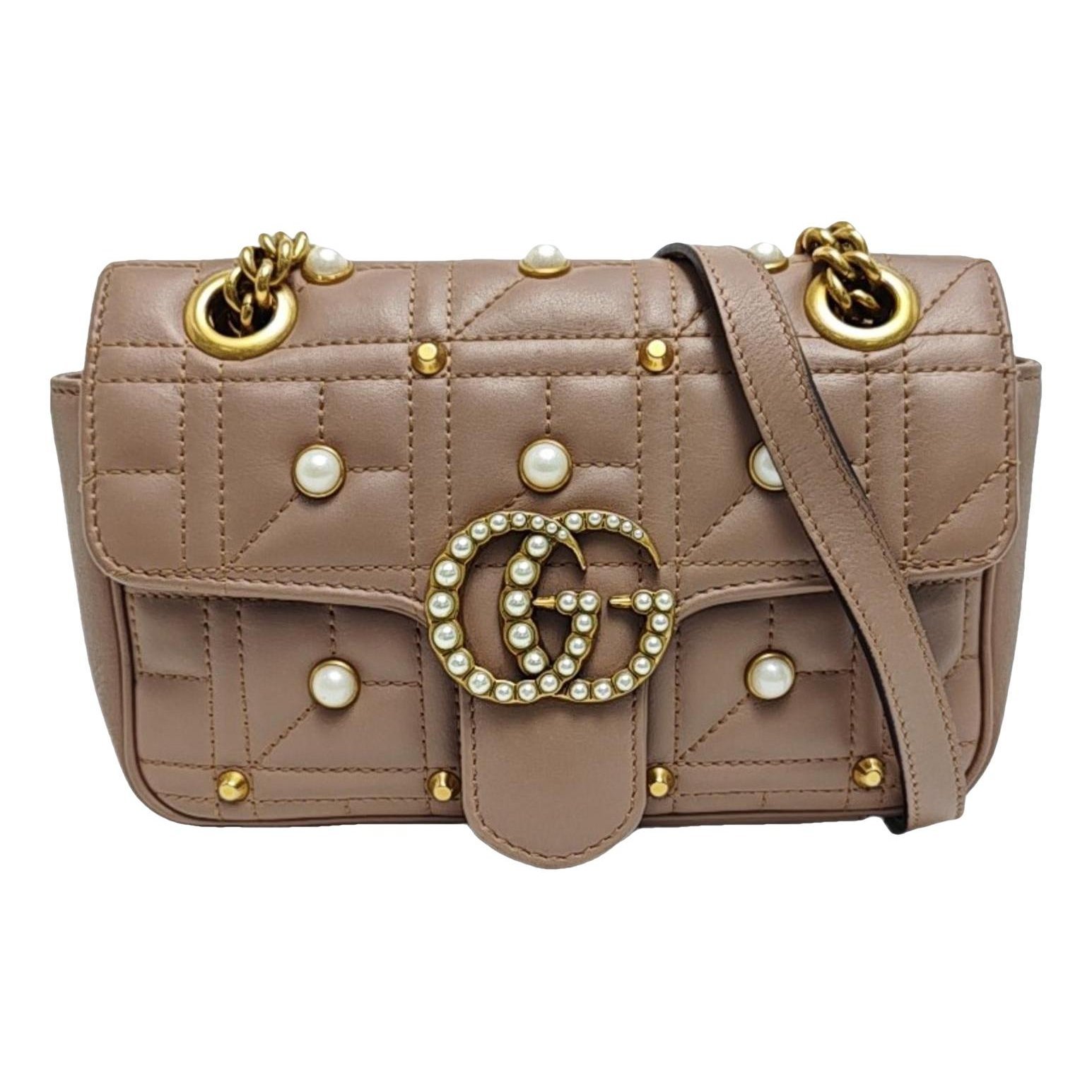 GG Marmont Flap leather crossbody bag