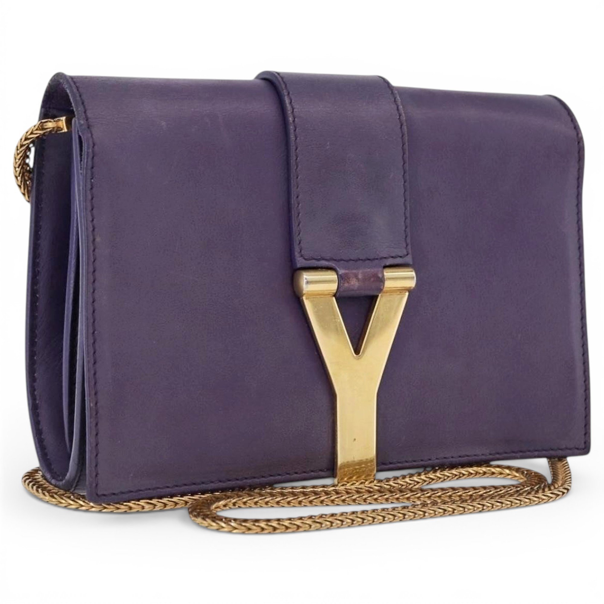Y leather satchel