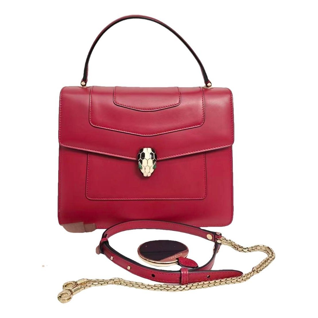 Serpenti leather handbag