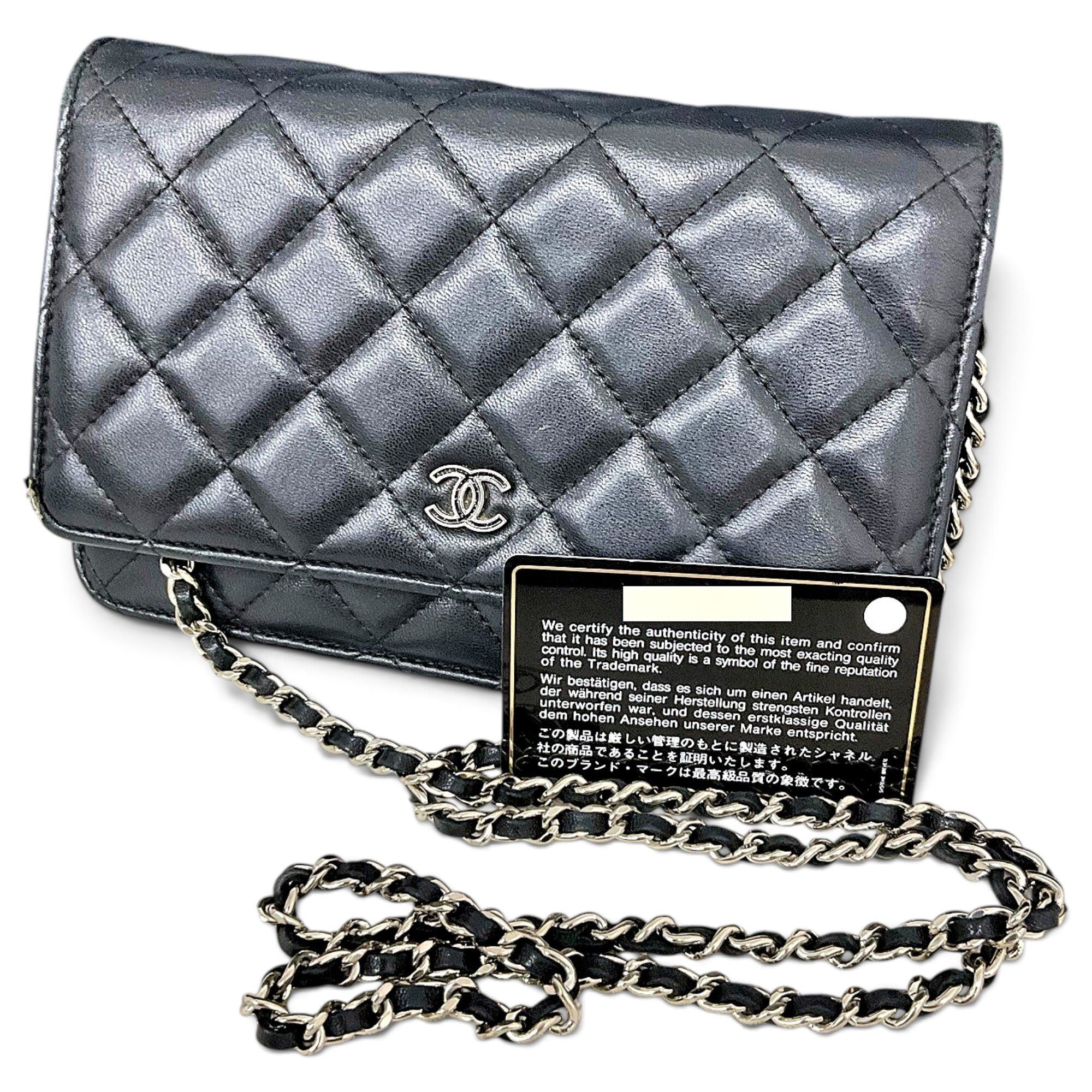 Wallet On Chain Timeless/Classique leather crossbody bag