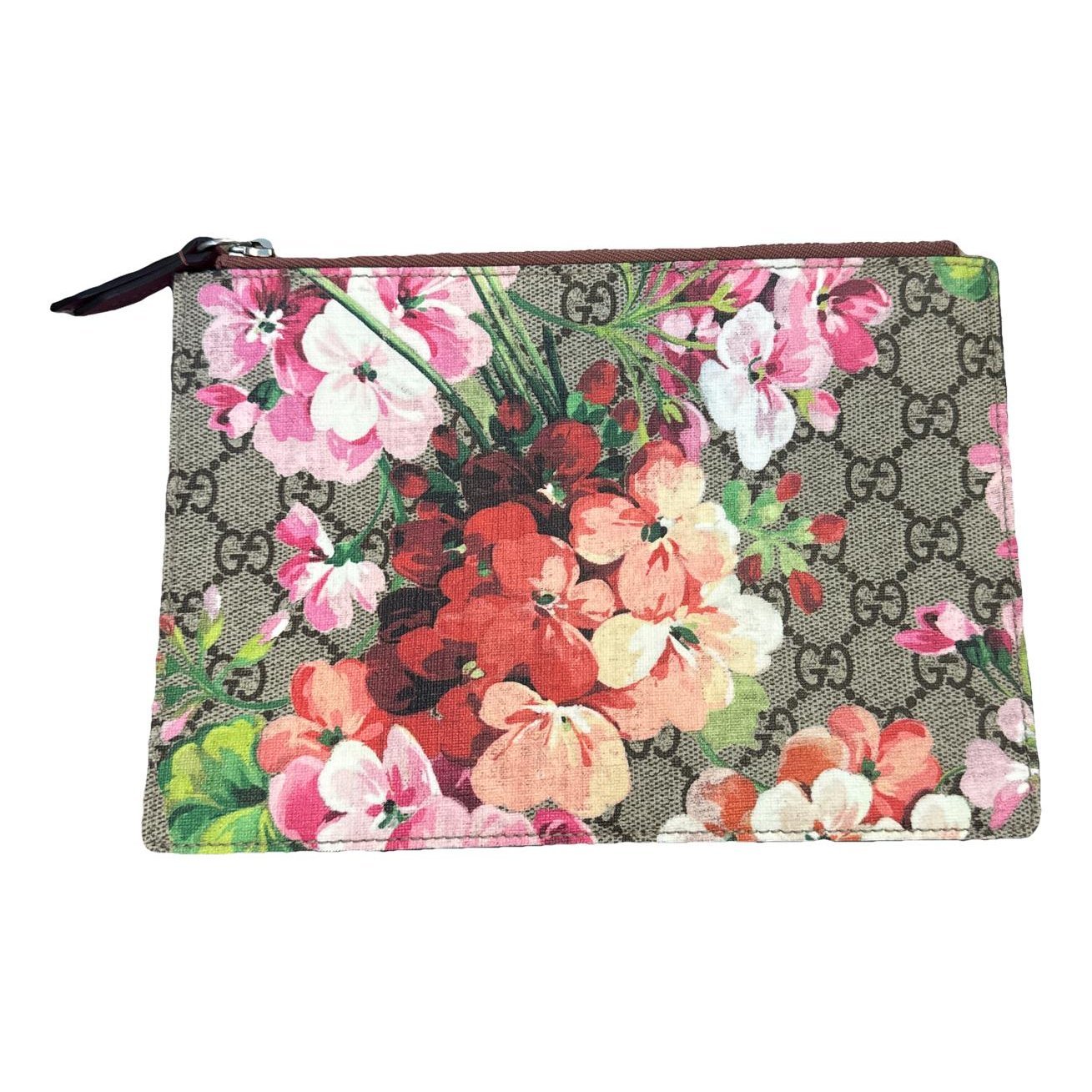 Leather clutch bag