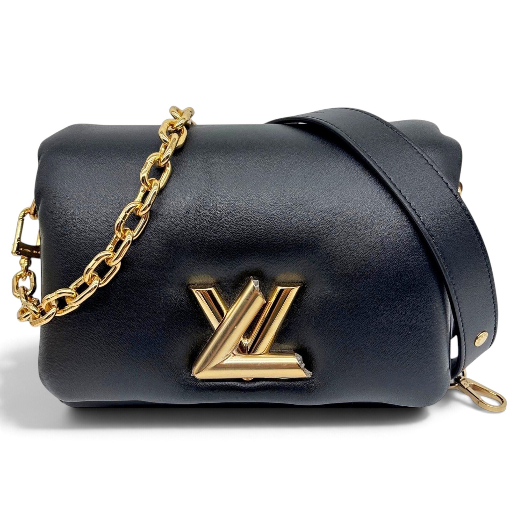 Twist leather handbag