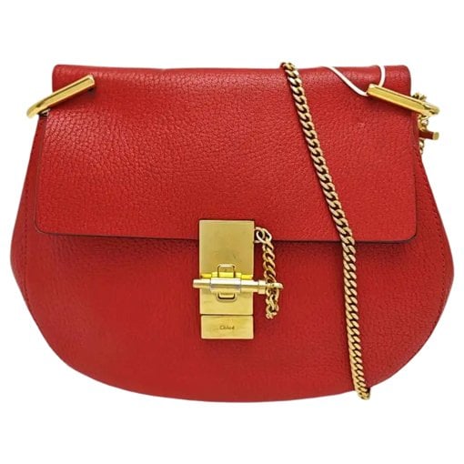 Drew leather handbag
