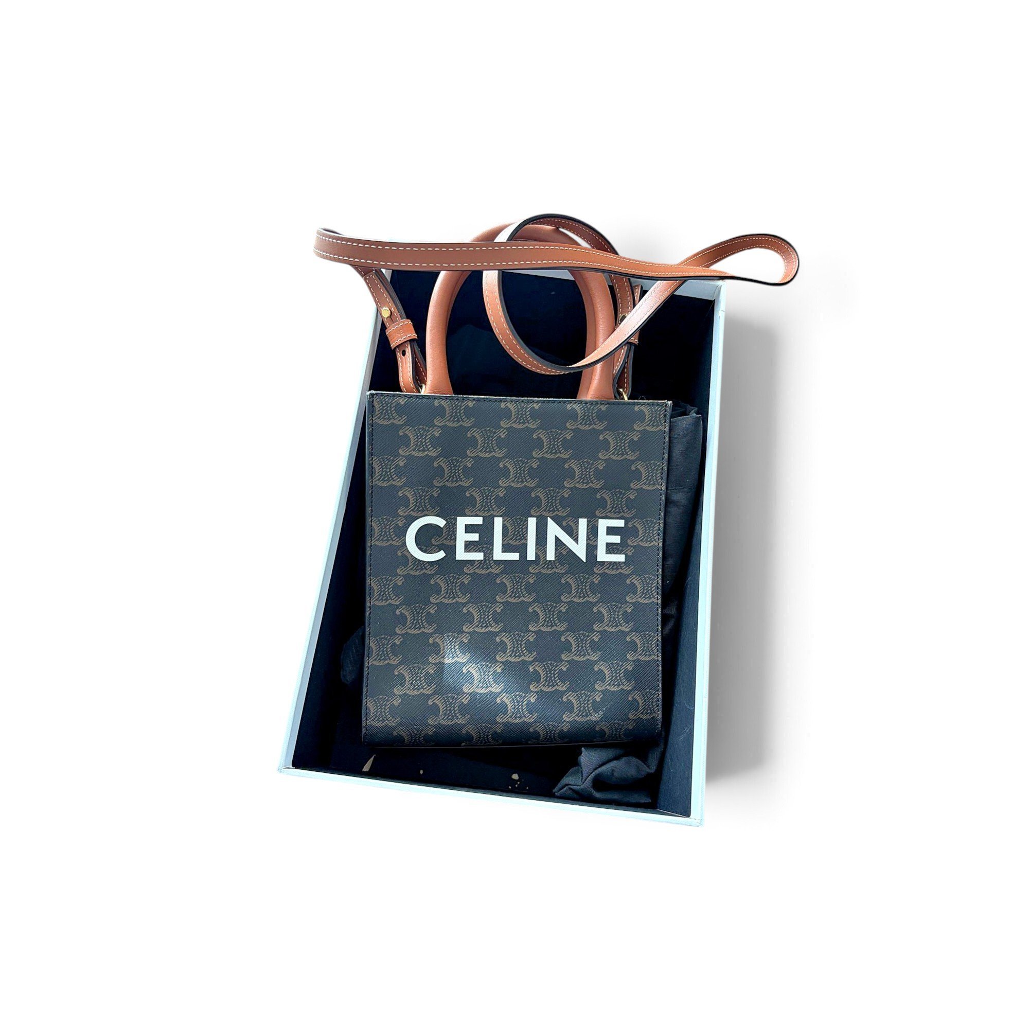 Cabas leather tote