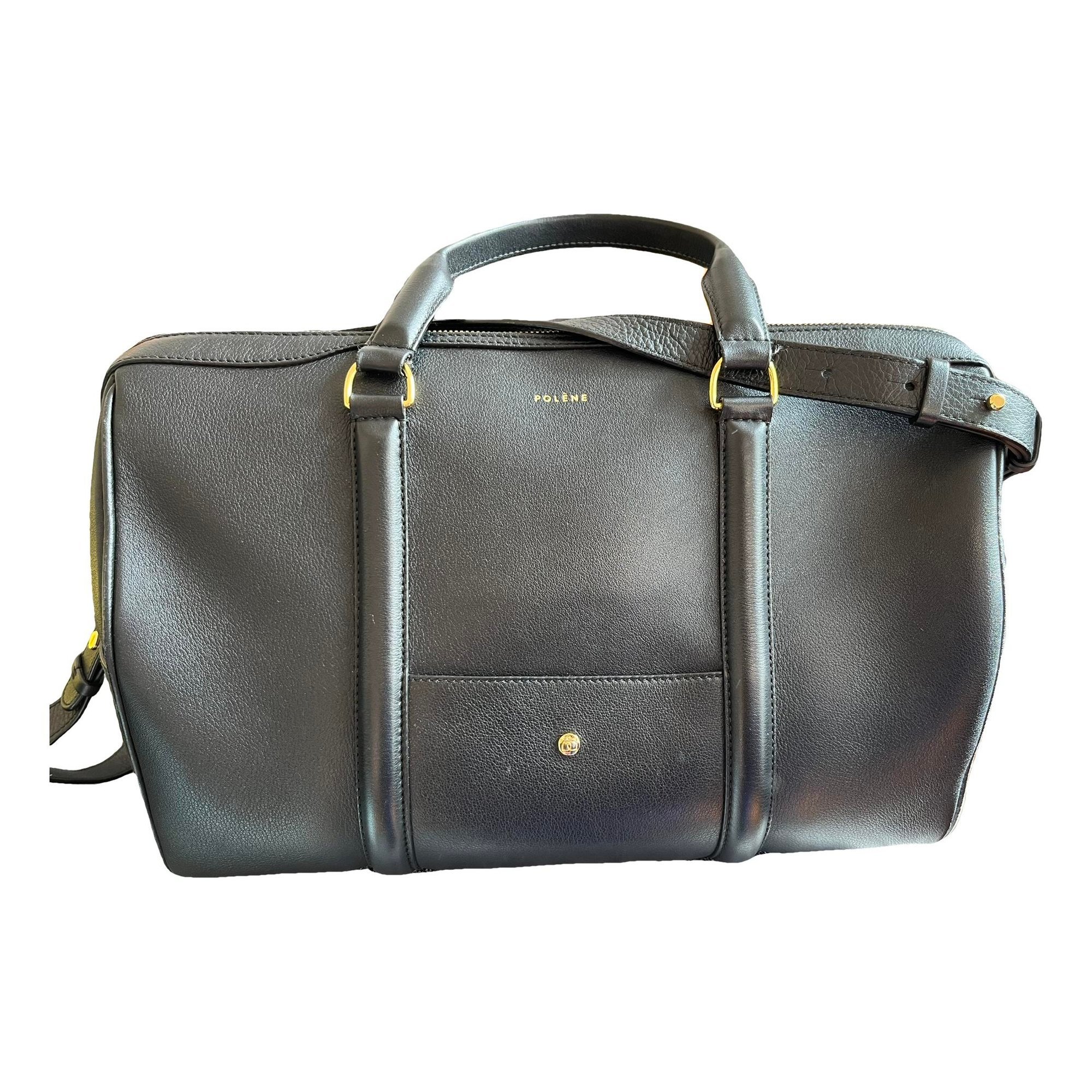 Leather bowling bag