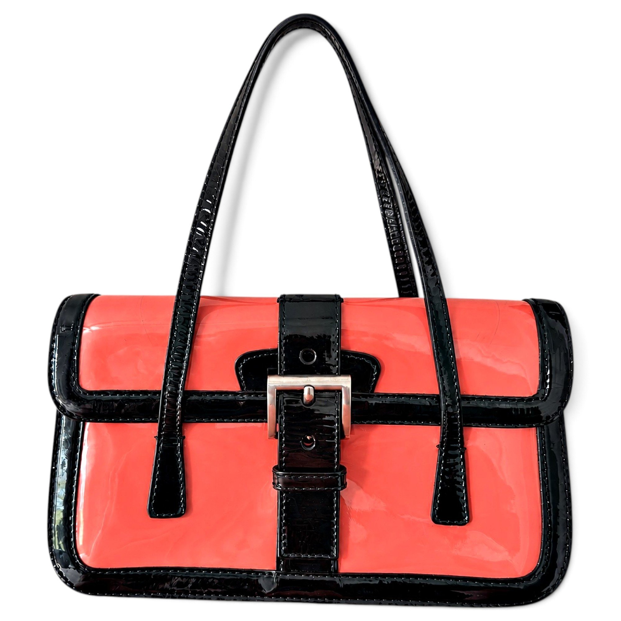 Patent leather handbag