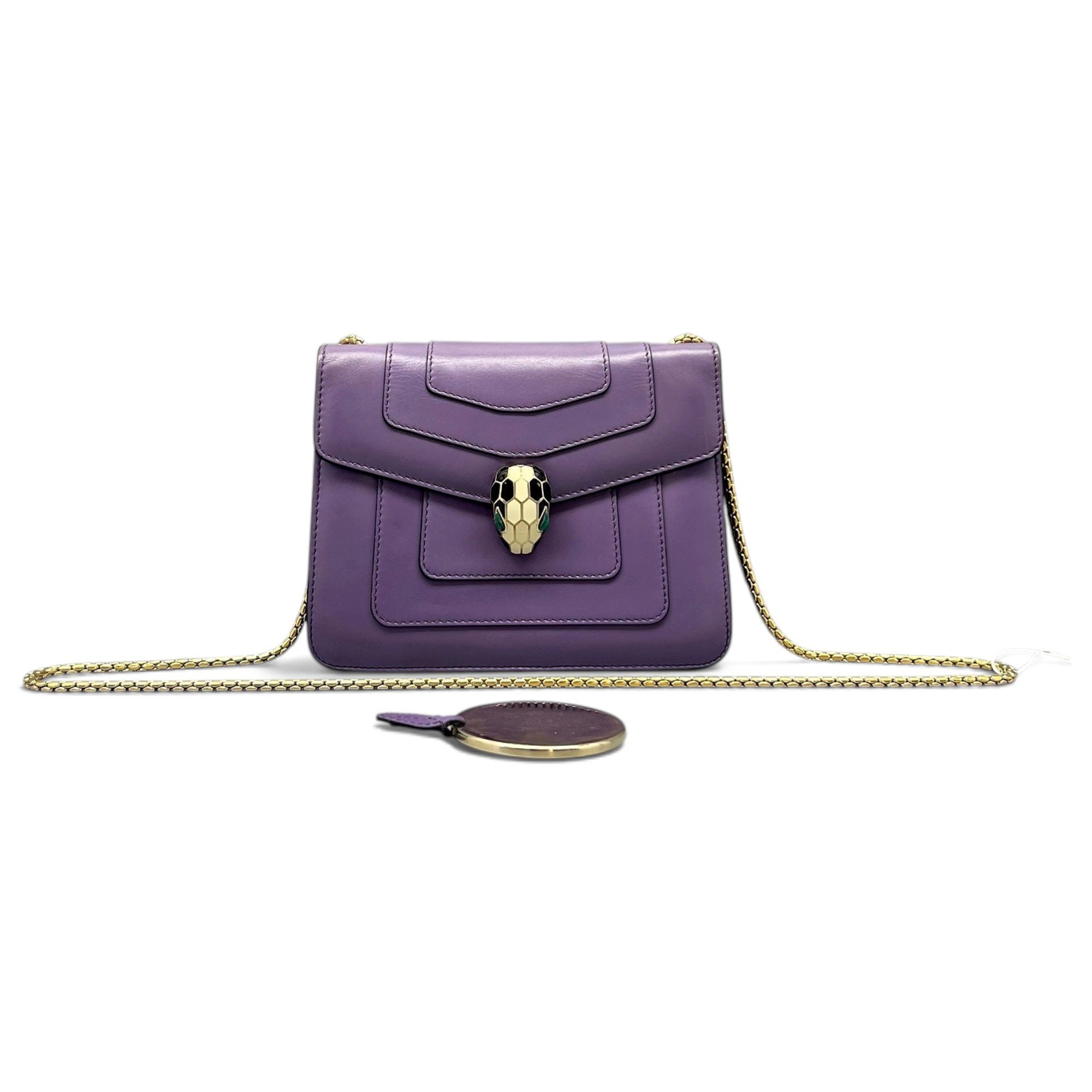 Serpenti leather handbag
