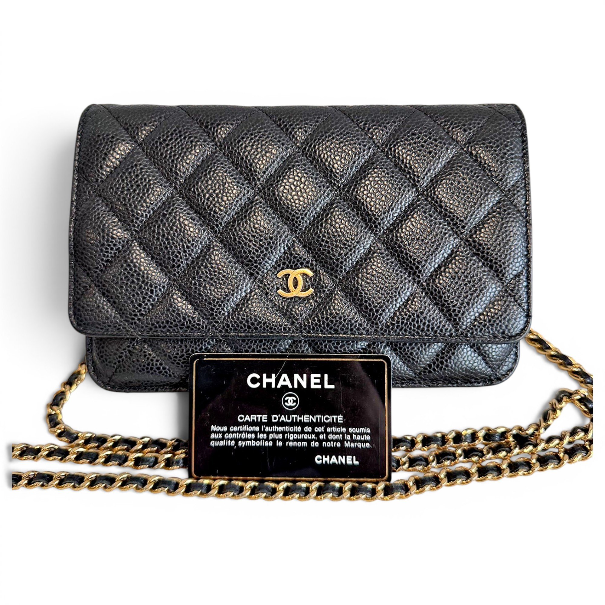 Wallet On Chain Timeless/Classique leather crossbody bag