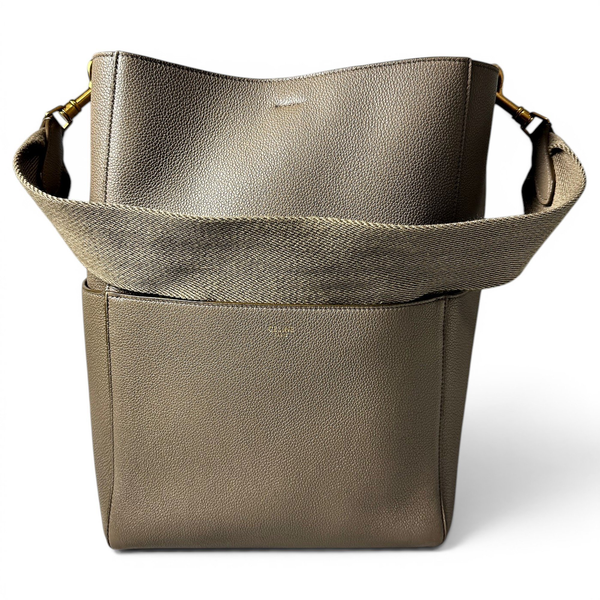 Seau Sangle leather handbag