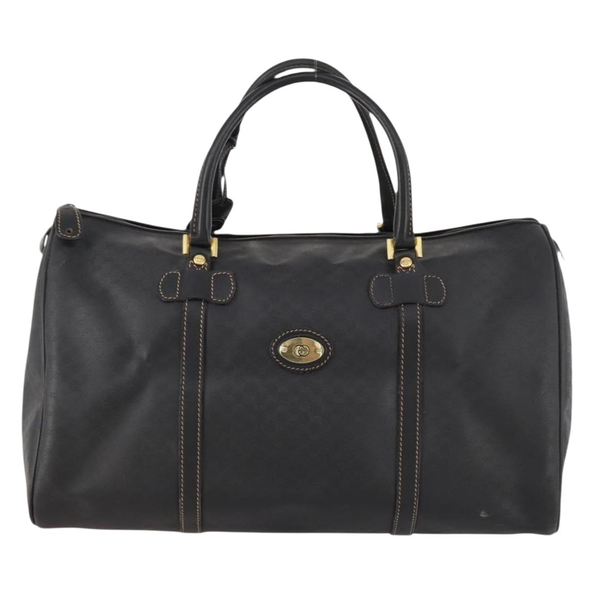Boston leather bowling bag