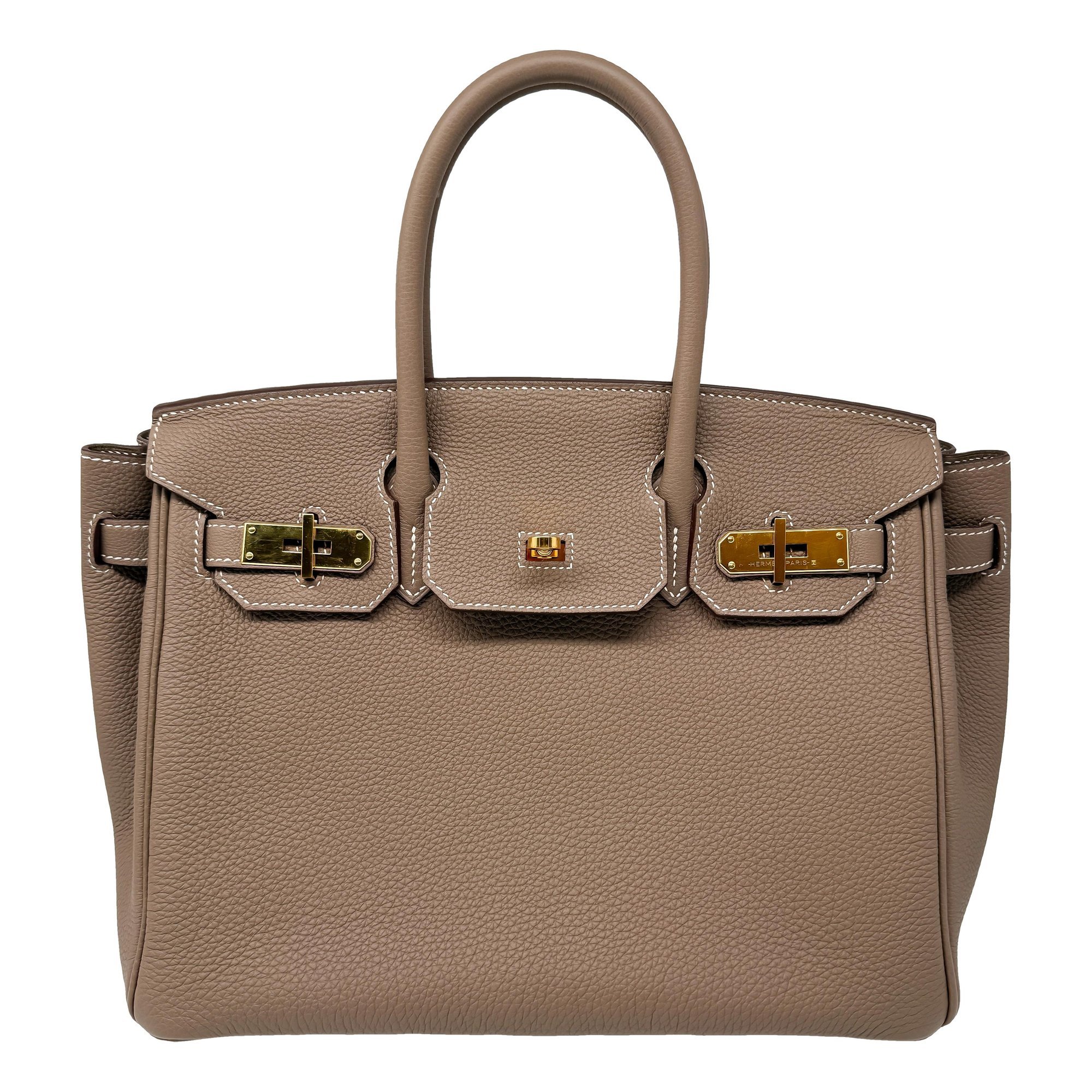 Hermes Birkin 30 Handbag Gold