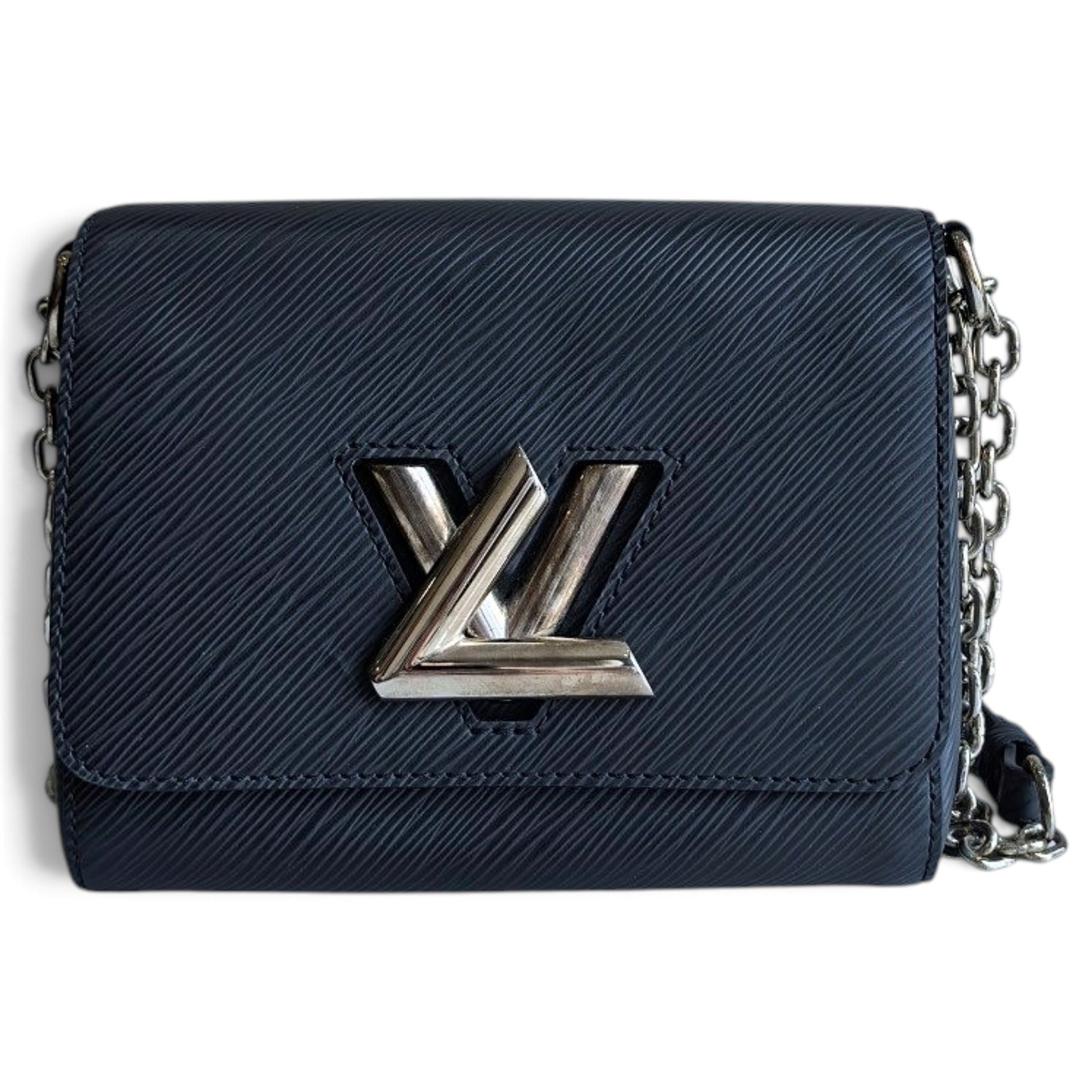 Twist leather handbag