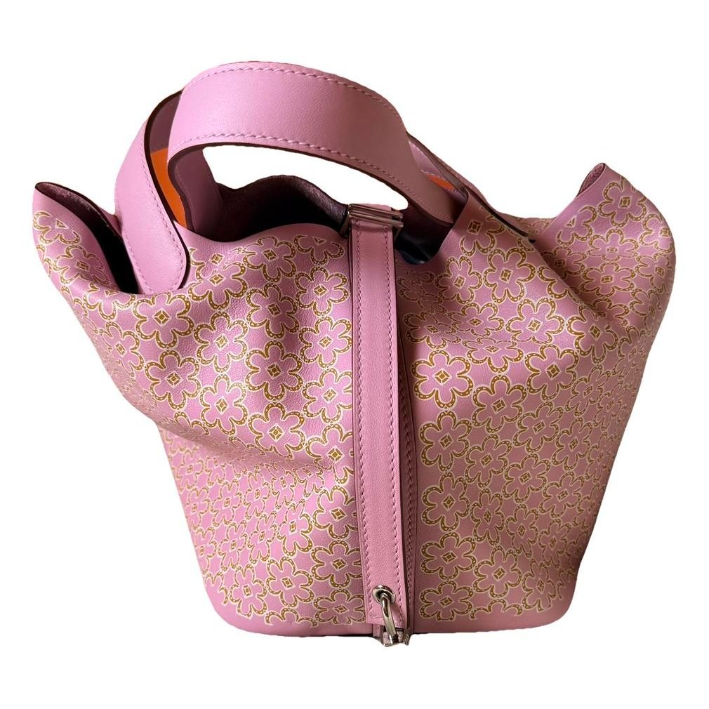 Picotin leather tote