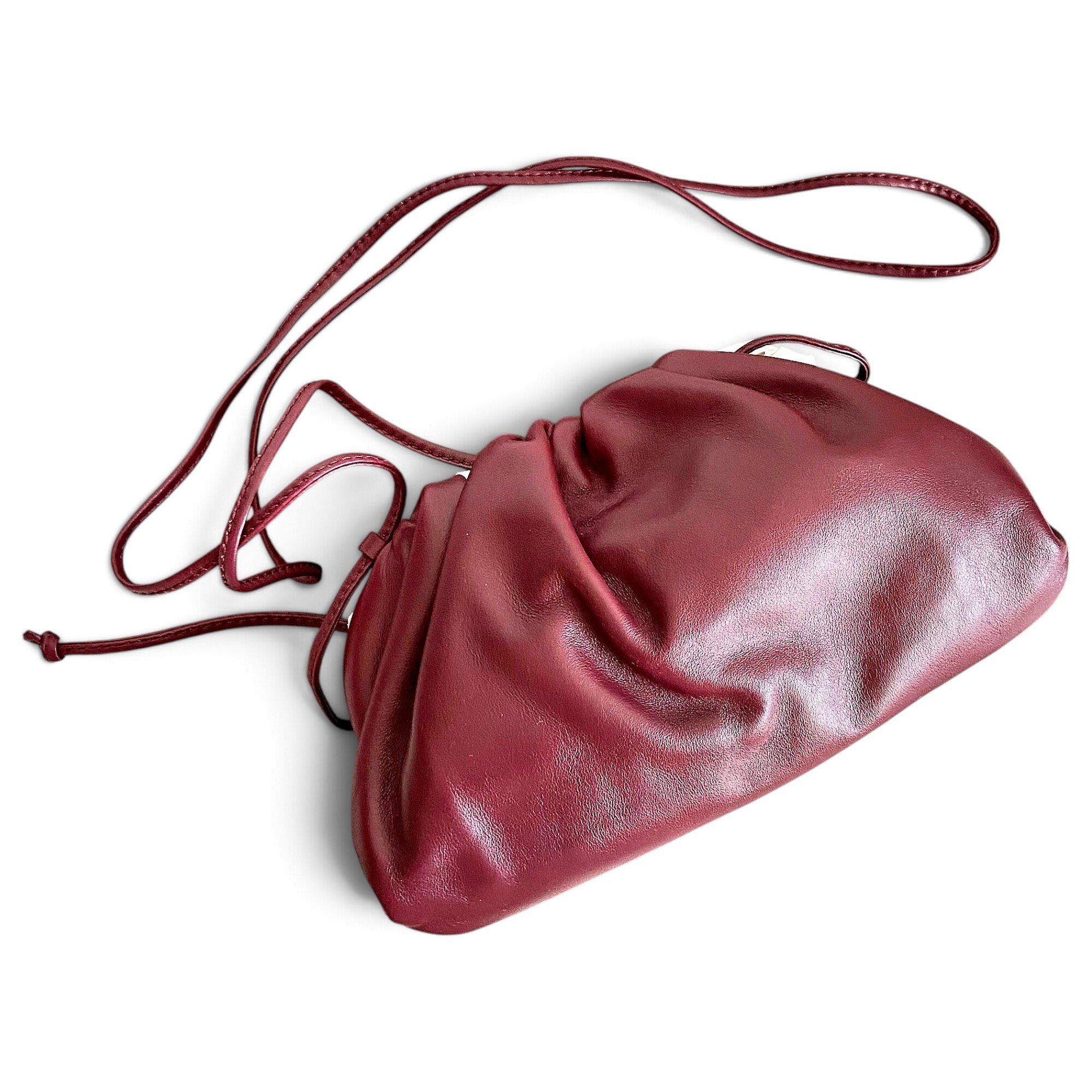 Pouch leather handbag