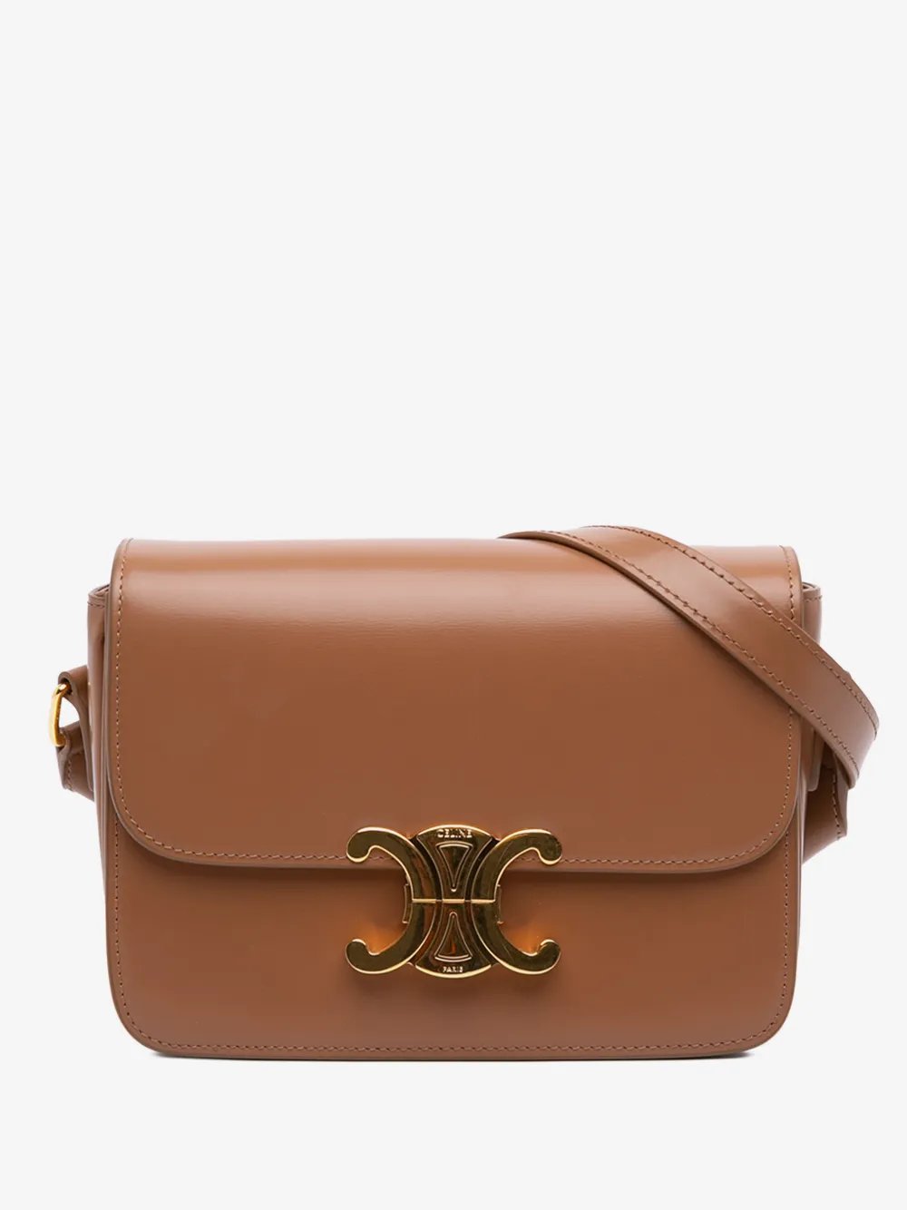 2024 Teen Shiny Calfskin Triomphe crossbody bag