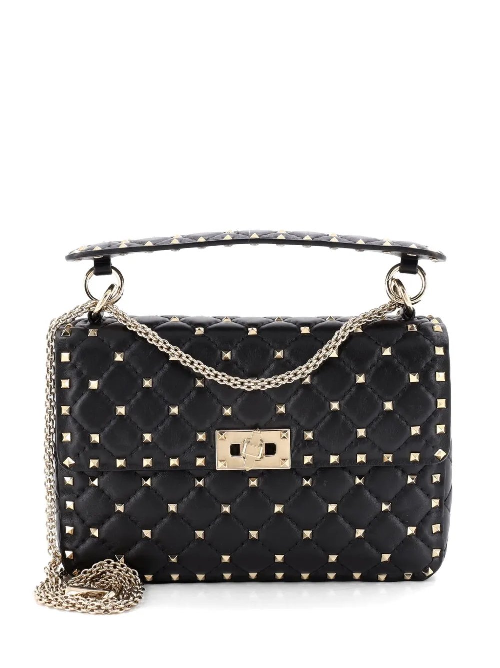 Rockstud Spike Flap Bag Quilted Leather Medium crossbody bag