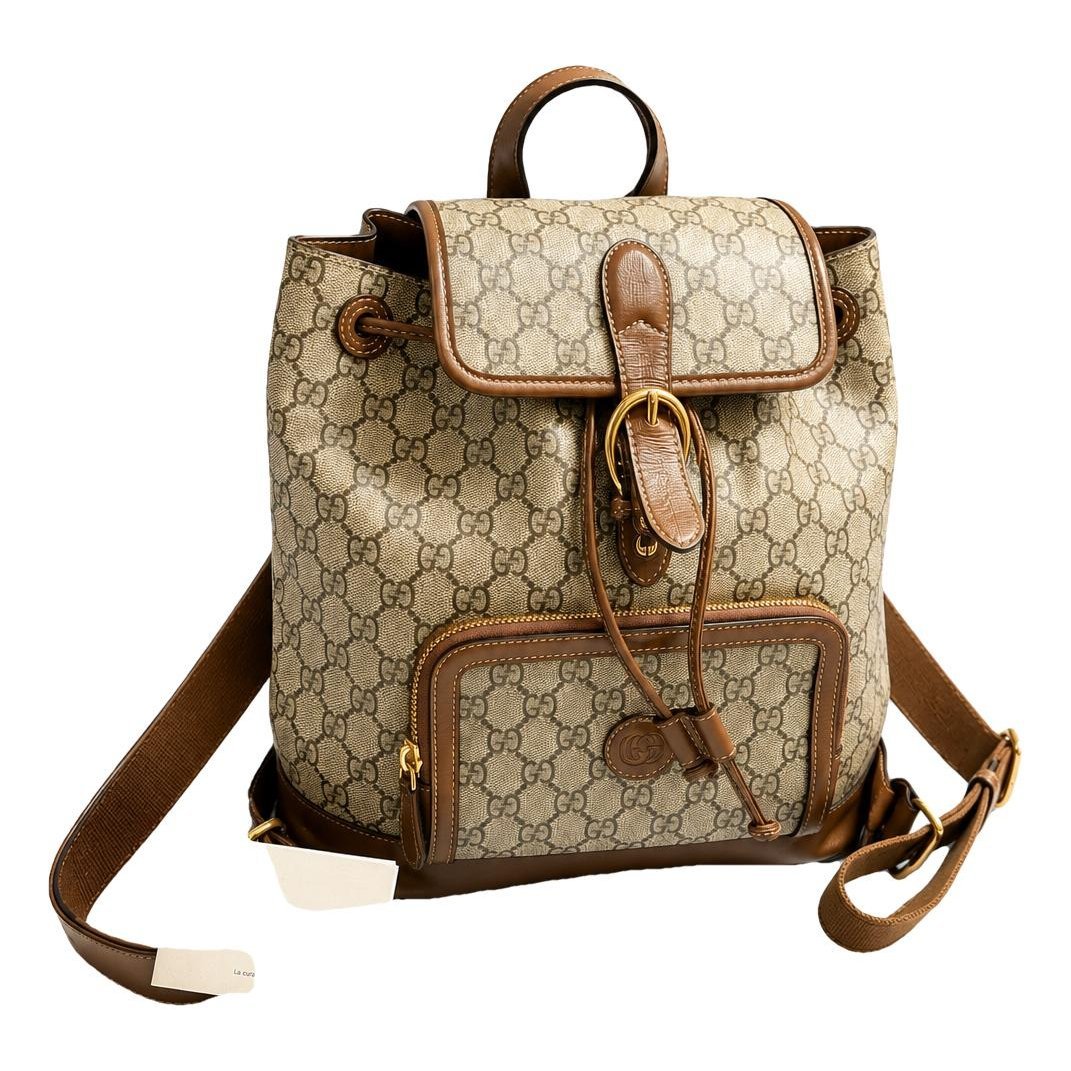 Leather backpack