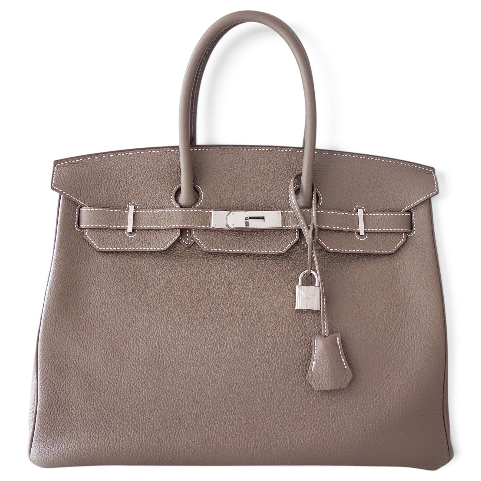Birkin 35 leather handbag