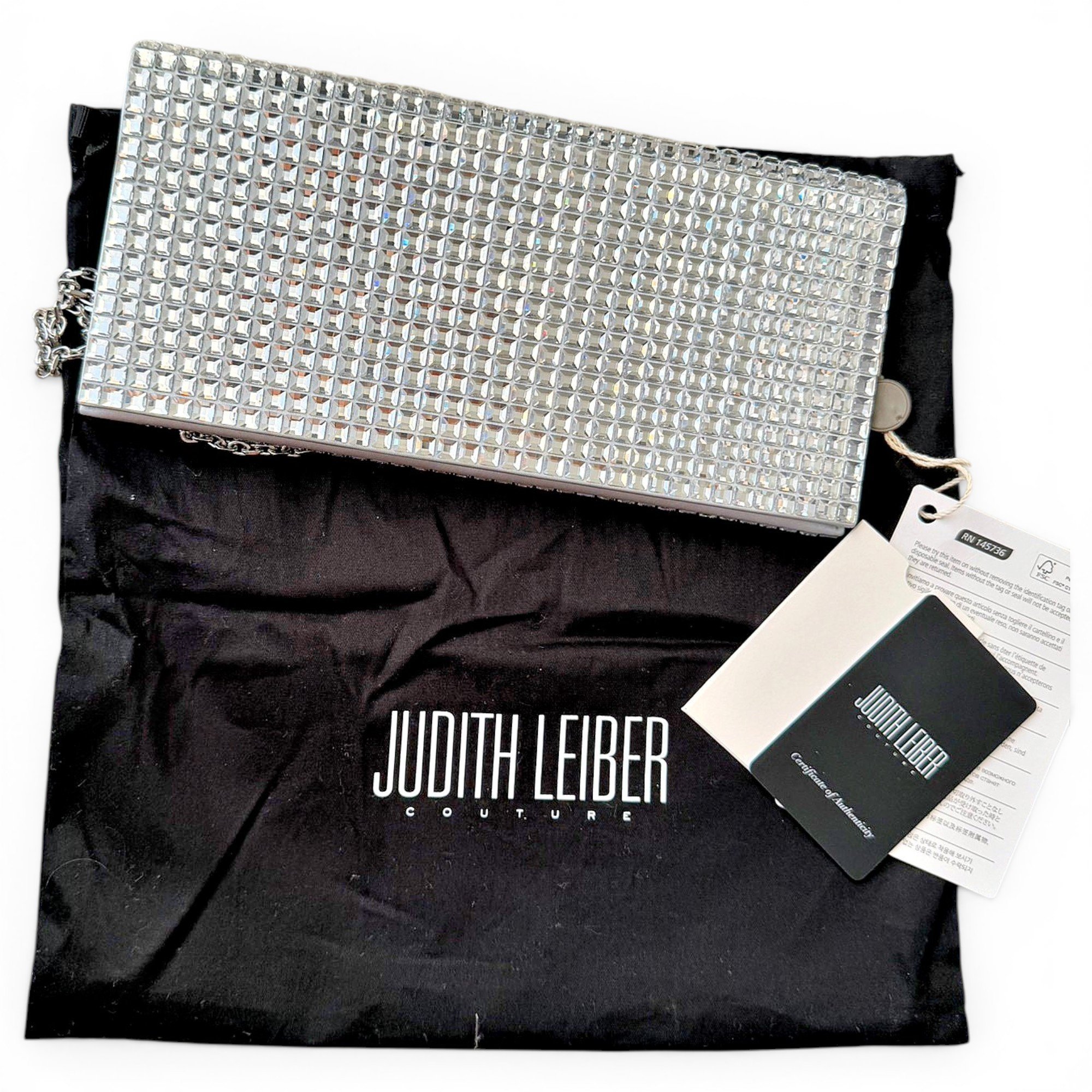Glitter clutch bag