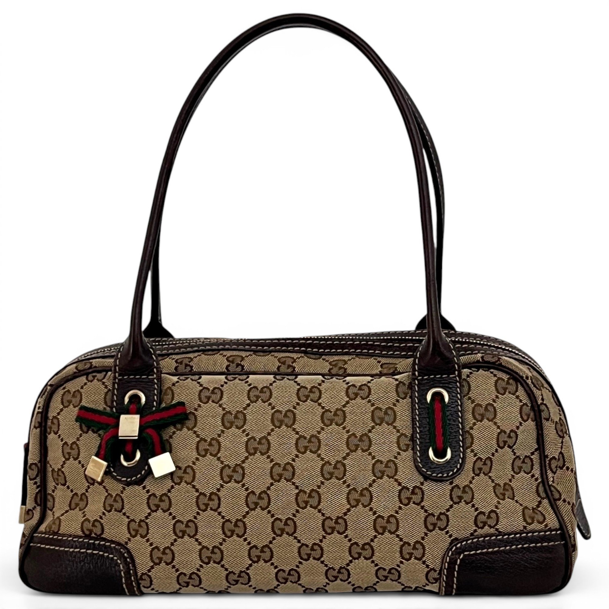 Princy leather bowling bag