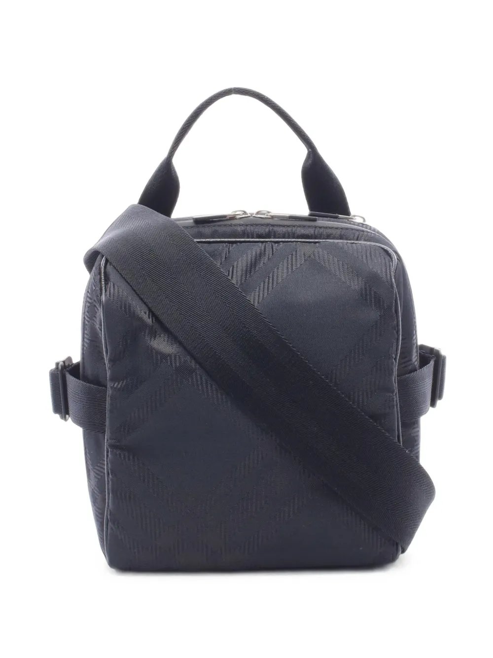 2010s check jacquard messenger bag