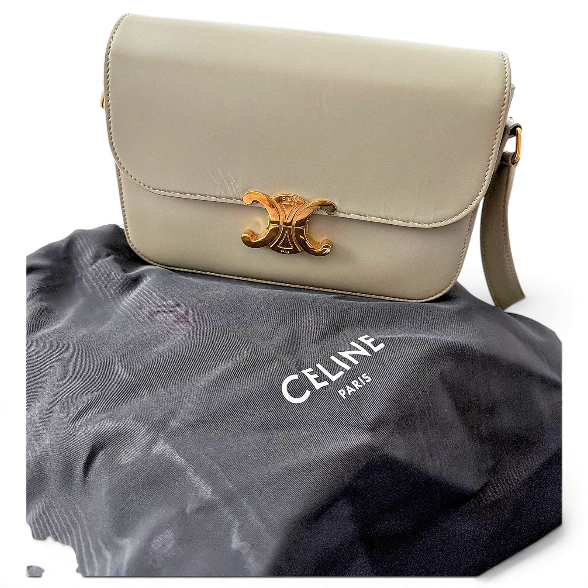 Triomphe leather crossbody bag
