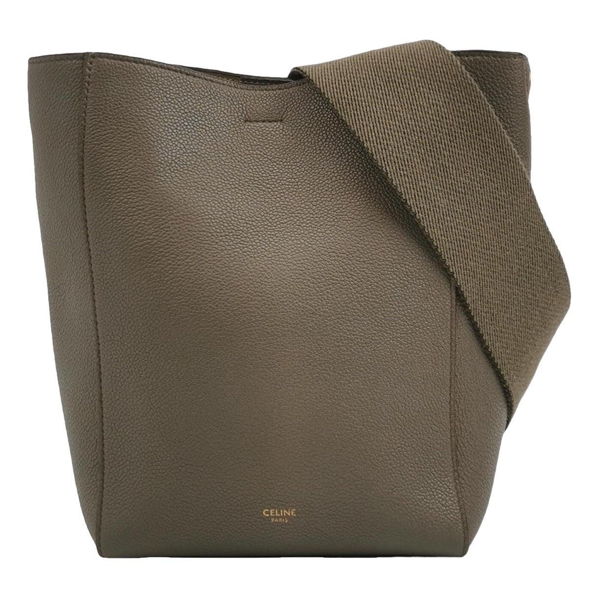 Seau Sangle leather handbag