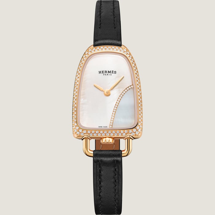 Sans Coloris Galop d'Hermès Watch, Medium Model, 32 MM