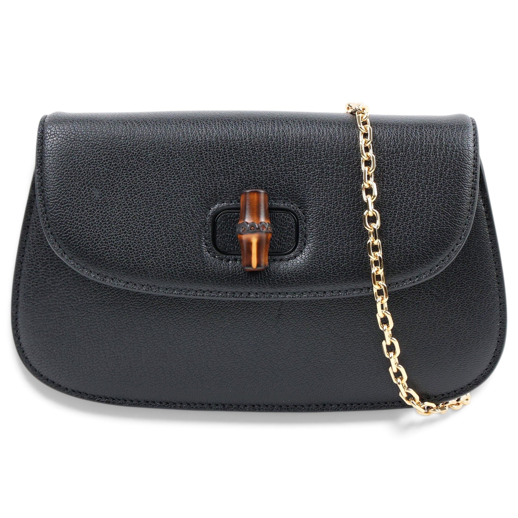 Bamboo leather handbag